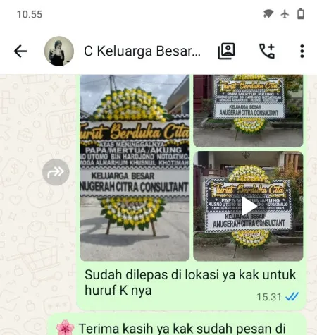 Pengiriman Papan Bunga Duka San Antonio Pik 2